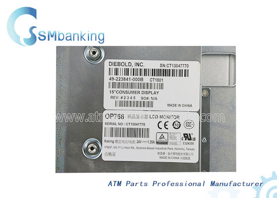 Μέρη LCD καταναλωτική επίδειξη 49-223841-000B 49223841000B DB Diebold ATM 15 ίντσας